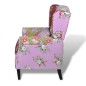 vidaXL Sillón con diseño de retales de tela vidaXL Sillón con diseño de retales de tela