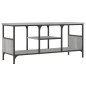 vidaXL Mueble TV hierro y madera contrachapada gris Sonoma 100x35x45cm vidaXL Mueble TV hierro y madera contrachapada gris Sonoma 100x35x45cm