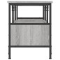 vidaXL Mueble TV hierro y madera contrachapada gris Sonoma 100x35x45cm vidaXL Mueble TV hierro y madera contrachapada gris Sonoma 100x35x45cm