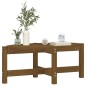 vidaXL Mesa de centro madera maciza de pino marrón miel 87x48x35 cm vidaXL Mesa de centro madera maciza de pino marrón miel 87x48x35 cm