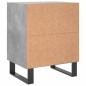 vidaXL Mesitas de noche 2 uds madera gris hormigón 40x30x50 cm vidaXL Mesitas de noche 2 uds madera gris hormigón 40x30x50 cm