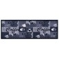 vidaXL Alfombra de cocina lavable Coffee azul 45x150 cm vidaXL Alfombra de cocina lavable Coffee azul 45x150 cm