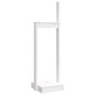 vidaXL Soporte para leña madera maciza de pino blanco 33,5x30x110 cm vidaXL Soporte para leña madera maciza de pino blanco 33,5x30x110 cm