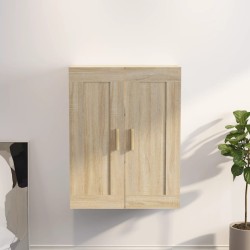 vidaXL Armario de pared contrachapada roble sonoma 69,5x32,5x90 cm