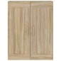 vidaXL Armario de pared contrachapada roble sonoma 69,5x32,5x90 cm