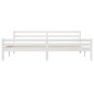 vidaXL Estructura de cama madera maciza blanco Super King 180x200 cm