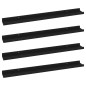 vidaXL Estantes de pared 4 unidades negro 80x9x3 cm vidaXL Estantes de pared 4 unidades negro 80x9x3 cm