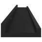 vidaXL Estantes de pared 4 unidades negro 80x9x3 cm vidaXL Estantes de pared 4 unidades negro 80x9x3 cm