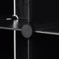 vidaXl Armario modular 18 compartimentos negro y blanco 37x146x180,5cm vidaXl Armario modular 18 compartimentos negro y blanco 37x146x180,5cm