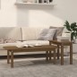 vidaXL Juego de mesas de centro 2 pzas madera maciza pino marrón miel vidaXL Juego de mesas de centro 2 pzas madera maciza pino marrón miel