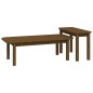 vidaXL Juego de mesas de centro 2 pzas madera maciza pino marrón miel vidaXL Juego de mesas de centro 2 pzas madera maciza pino marrón miel