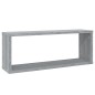 vidaXL Estantes cúbicos de pared 6 uds madera gris Sonoma 60x15x23 cm vidaXL Estantes cúbicos de pared 6 uds madera gris Sonoma 60x15x23 cm