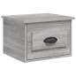 vidaXL Mesita de noche de pared color gris Sonoma 41,5x36x28 cm