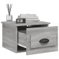 vidaXL Mesita de noche de pared color gris Sonoma 41,5x36x28 cm