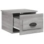 vidaXL Mesita de noche de pared color gris Sonoma 41,5x36x28 cm