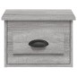 vidaXL Mesita de noche de pared color gris Sonoma 41,5x36x28 cm
