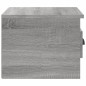 vidaXL Mesita de noche de pared color gris Sonoma 41,5x36x28 cm