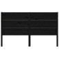 vidaXL Cabecero madera maciza de pino negro 206x4x100 cm
