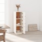 vidaXL Aparador alto madera maciza de pino blanco 34x40x108,5 cm vidaXL Aparador alto madera maciza de pino blanco 34x40x108,5 cm