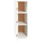 vidaXL Aparador alto madera maciza de pino blanco 34x40x108,5 cm vidaXL Aparador alto madera maciza de pino blanco 34x40x108,5 cm