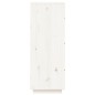vidaXL Aparador alto madera maciza de pino blanco 34x40x108,5 cm vidaXL Aparador alto madera maciza de pino blanco 34x40x108,5 cm