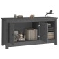 vidaXL Mueble de TV de madera maciza de pino gris 103x36,5x52 cm vidaXL Mueble de TV de madera maciza de pino gris 103x36,5x52 cm