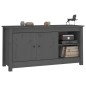 vidaXL Mueble de TV de madera maciza de pino gris 103x36,5x52 cm vidaXL Mueble de TV de madera maciza de pino gris 103x36,5x52 cm