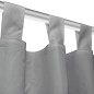 vidaXL Cortinas de micro-raso con bucles 2 unidades 140x245 cm gris vidaXL Cortinas de micro-raso con bucles 2 unidades 140x245 cm gris