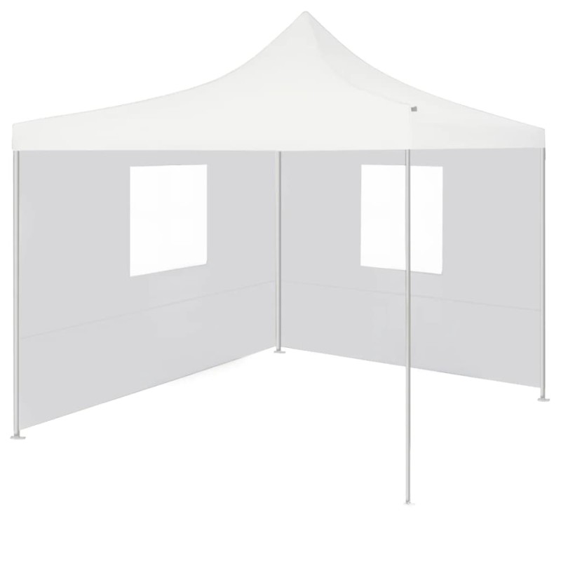 vidaXL Carpa plegable profesional con 2 paredes acero blanco 3x3 m vidaXL Carpa plegable profesional con 2 paredes acero blanco 3x3 m