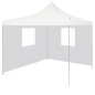 vidaXL Carpa plegable profesional con 2 paredes acero blanco 3x3 m vidaXL Carpa plegable profesional con 2 paredes acero blanco 3x3 m
