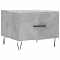 vidaXL Mesa de centro 2 uds madera ingeniería gris hormigón 50x50x40cm vidaXL Mesa de centro 2 uds madera ingeniería gris hormigón 50x50x40cm