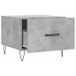 vidaXL Mesa de centro 2 uds madera ingeniería gris hormigón 50x50x40cm vidaXL Mesa de centro 2 uds madera ingeniería gris hormigón 50x50x40cm