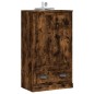 vidaXL Aparador de madera contrachapada roble ahumado 60x35,5x103,5 cm