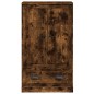 vidaXL Aparador de madera contrachapada roble ahumado 60x35,5x103,5 cm