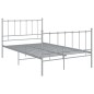 vidaXL Estructura de cama de metal gris 120x200 cm vidaXL Estructura de cama de metal gris 120x200 cm