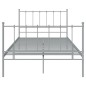 vidaXL Estructura de cama de metal gris 120x200 cm vidaXL Estructura de cama de metal gris 120x200 cm