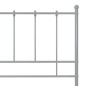 vidaXL Estructura de cama de metal gris 120x200 cm vidaXL Estructura de cama de metal gris 120x200 cm
