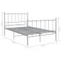 vidaXL Estructura de cama de metal gris 120x200 cm vidaXL Estructura de cama de metal gris 120x200 cm
