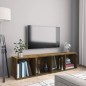 vidaXL Estantería/mueble de TV madera roble ahumado 143x30x36 cm vidaXL Estantería/mueble de TV madera roble ahumado 143x30x36 cm