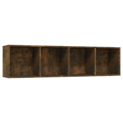 vidaXL Estantería/mueble de TV madera roble ahumado 143x30x36 cm