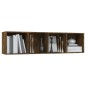 vidaXL Estantería/mueble de TV madera roble ahumado 143x30x36 cm vidaXL Estantería/mueble de TV madera roble ahumado 143x30x36 cm