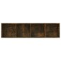 vidaXL Estantería/mueble de TV madera roble ahumado 143x30x36 cm vidaXL Estantería/mueble de TV madera roble ahumado 143x30x36 cm