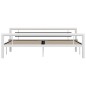 vidaXL Estructura de cama de metal blanco y negro 180x200 cm