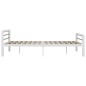 vidaXL Estructura de cama de metal blanco y negro 180x200 cm