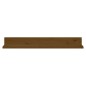 vidaXL Estantes de pared 2 uds madera de pino marrón miel 80x11x9 cm
