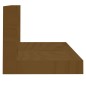 vidaXL Estantes de pared 2 uds madera de pino marrón miel 80x11x9 cm