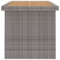 vidaXL Set de comedor de jardín 9 pzas y cojines ratán sintético gris
