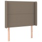 vidaXL Cama box spring colchón y luces LED gris taupe 80x200 cm vidaXL Cama box spring colchón y luces LED gris taupe 80x200 cm