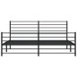 vidaXL Estructura de cama cabecero y pie de cama metal negro 180x200cm vidaXL Estructura de cama cabecero y pie de cama metal negro 180x200cm