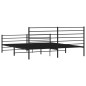 vidaXL Estructura de cama cabecero y pie de cama metal negro 180x200cm vidaXL Estructura de cama cabecero y pie de cama metal negro 180x200cm